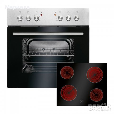 Фурна с котлони Bomann EHBC 560 IX Oven Hob Combination (Built-in) / 59.5 cm / Side Grill , снимка 1 - Печки, фурни - 36748588