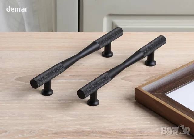 Черни дръжки за шкаф CILEYTION - 10 броя, 160 мм разстояние между отворите (212 мм дължина), снимка 8 - Други стоки за дома - 47291584