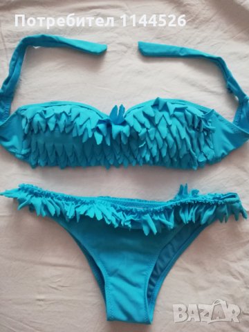 Светло син бански две части, S размер