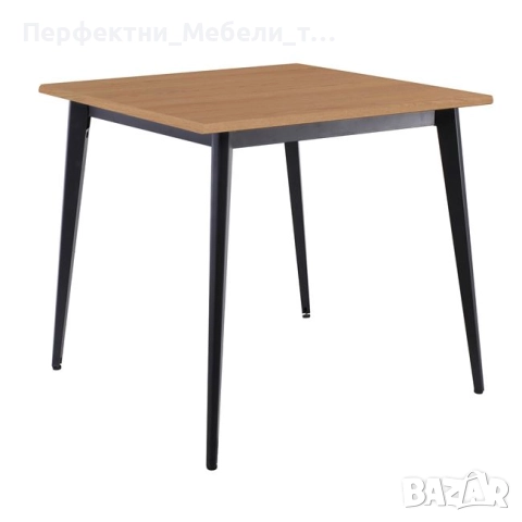 Стабилна маса 80/80см. с метални крака и тънък компакт плот-доставка до 5 дни, снимка 2 - Обзавеждане за заведение - 52037205