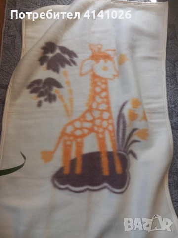 Ново бебешко одеяло  - Жираф  детско одеялце, снимка 2 - Спално бельо и завивки - 51598632