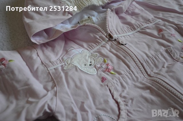 Като НОВО! Бебешко яке за момиче 6 -12 месеца, снимка 5 - Бебешки якета и елеци - 28632350
