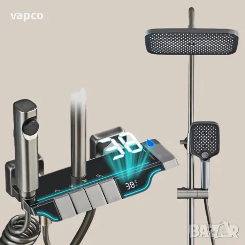 Модерен интелигентен душ с дисплей и LED подсветка D31