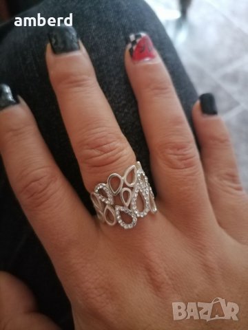 Уникален НОВ модел сребърен пръстен - R108