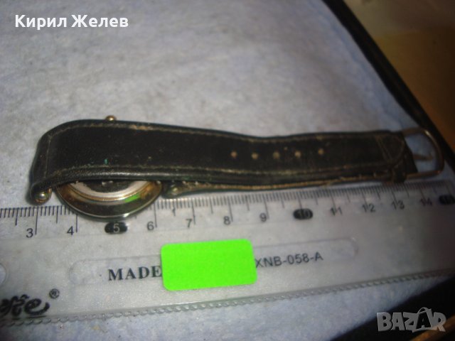 RICARDO Cristal WATER PROOF JAPAN QUARTZ 18K GOLD PLATED КАИШКА ЕСТ. КОЖА ЯПОНСКИ ЧАСОВНИК 26785, снимка 5 - Дамски - 36692857