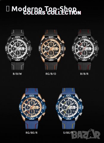 Мъжки часовник Naviforce Хронограф NF 8018T RGBER., снимка 14 - Мъжки - 34875807