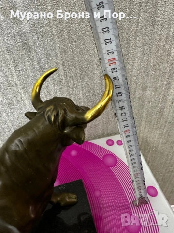 Масивен бронзов БИК 11 кг – Скулптура Milo (40 см), върху мрамор, снимка 6 - Антикварни и старинни предмети - 53470731