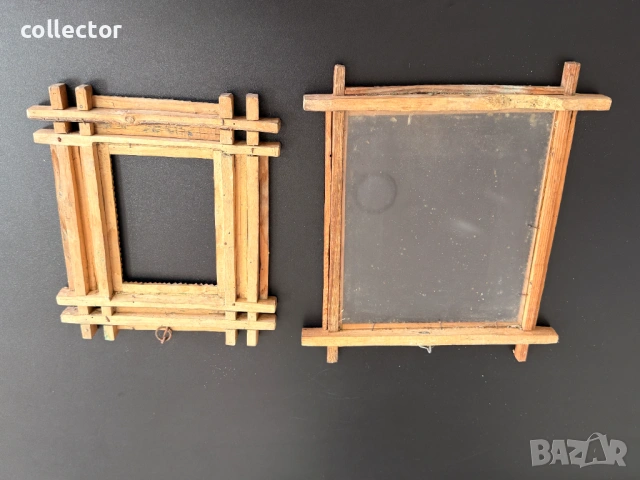 Дървени рамки овчарска дърворезба. №7856, снимка 5 - Антикварни и старинни предмети - 53451462