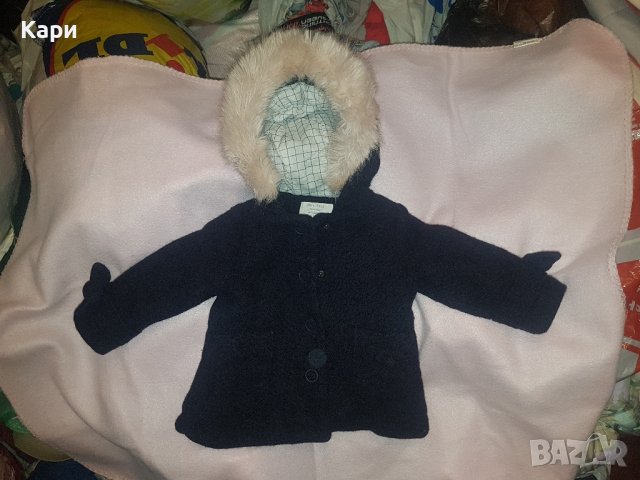 Детско палто с пух 80см ZARA, снимка 2 - Бебешки якета и елеци - 43271135