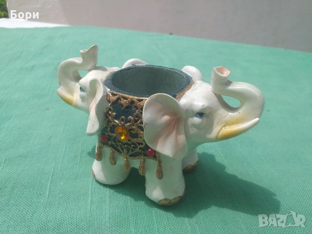 Порцеланов слон поставка,сувенир, снимка 7 - Декорация за дома - 33292776
