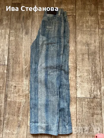 Нови елегантни светло сини дънкови дънкени панталони висока талия  дънки Miu Miu , снимка 3 - Панталони - 49934999