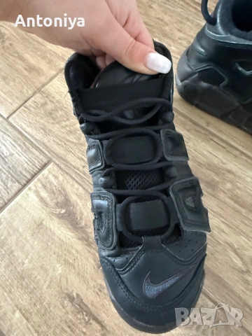 Сникьрси Nike Air More Uptempo  Черен, снимка 6 - Маратонки - 53508425