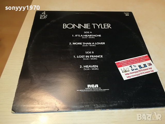 поръчана-BONNIE TYLER-ENGLAND 1704222006, снимка 6 - Грамофонни плочи - 36487869