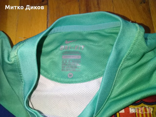 Barcelona футболна тениска  2010 - 2011 гости Nike M юноши 140-150cm, снимка 4 - Футбол - 32509266