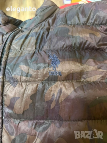 Мъжка пухенка US Polo ASSN Camouflage down puffer , 54/XL размер, снимка 3 - Якета - 51832042