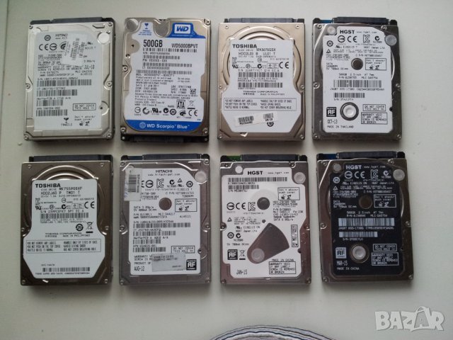 Твърди дискове 500GB 2.5"за лаптоп и за видеонаблюдение!HDD Hard Disk Гаранция