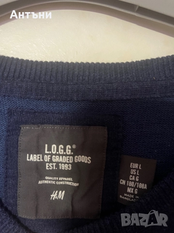 Синя блуза с дълъг ръкав, снимка 3 - Блузи с дълъг ръкав и пуловери - 52870331