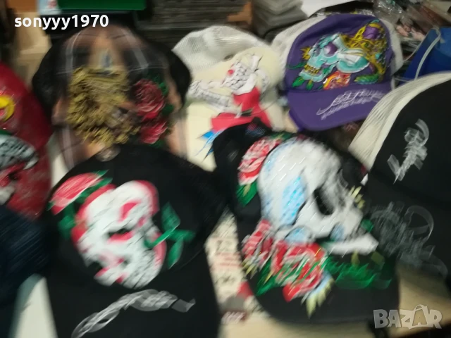 ED HARDY 45ЛВ ЗА 1БР-МАРКОВИ ШАПКИ 1608251619, снимка 5 - Шапки - 51385484
