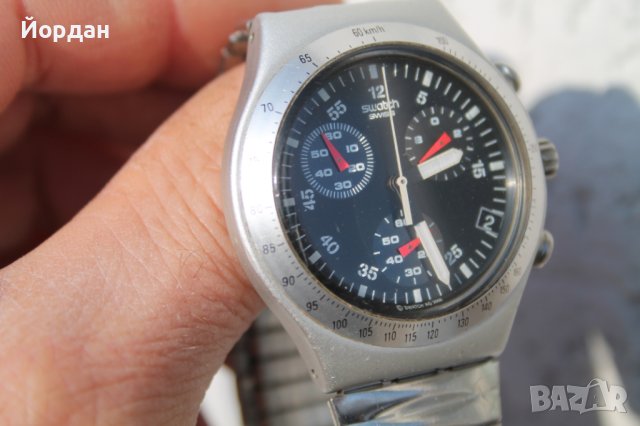 Швейцарски часовник ''Swatch'' хронограф, снимка 9 - Мъжки - 43973881