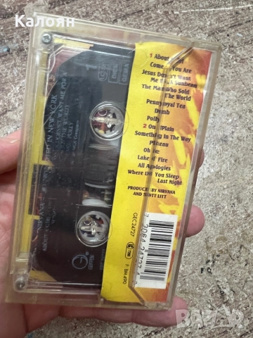 Аудио касетка NIRVANA Unplugged in New York оригинална, снимка 3 - Аудио касети - 52206886