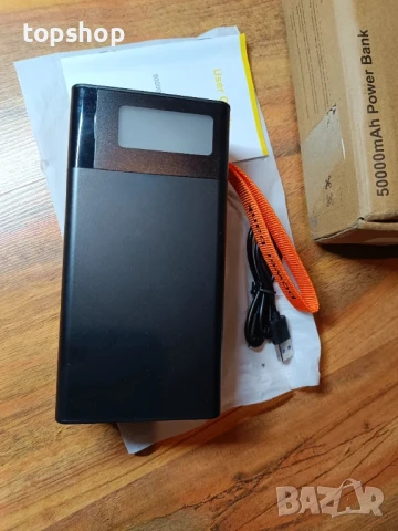 НОВА зарядна батерия 50000mAh / 185Wh / 22.5W Power Bank / пауър банк / външна батерия с фенерче..., снимка 11 - Друга електроника - 50577314