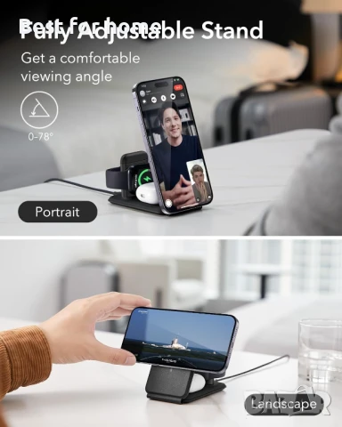 ESR 3 в 1 зарядно за Magsafe, снимка 5 - Друга електроника - 50990118