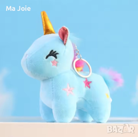 🦄 Розов еднорог играчка (12 см / 10 см) плюшена, снимка 7 - Плюшени играчки - 52405780