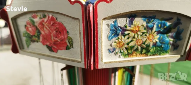 Макет на циркова въртележка - ръчна изработка, снимка 3 - Антикварни и старинни предмети - 48378674