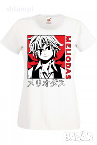 Дамска тениска The Seven Deadly Sins Meliodas 04,Анимация,игра,Празник,Повод., снимка 2 - Тениски - 38074785