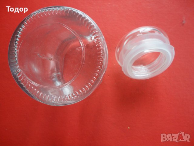 Страхотен стъклен буркан касичка , снимка 2 - Антикварни и старинни предмети - 43760608