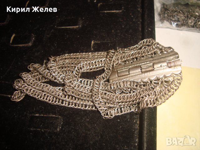 19 век сребърна сачанена възрожденска ПЛЕТКА ГРИВНА ЕТНО НАКИТ за НОСИЯ с ЩИФТ МАЙСТОРСКО БИЖУ 22282, снимка 17 - Антикварни и старинни предмети - 33215629