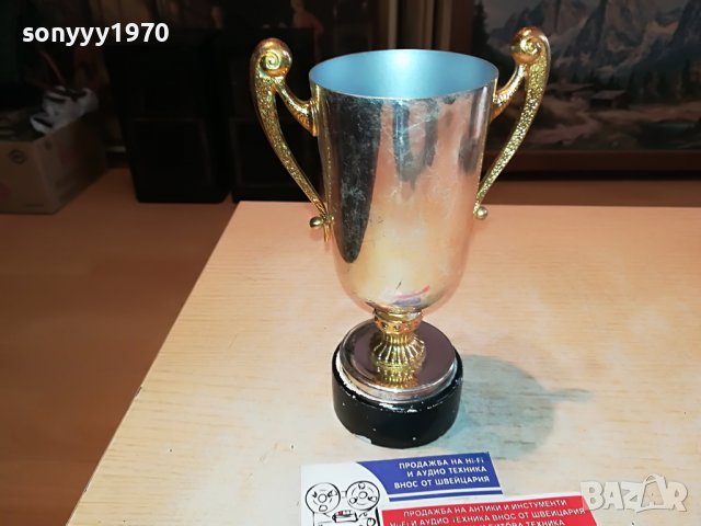 купа/ваза-инокс и злато от франция 0502231513, снимка 5 - Антикварни и старинни предмети - 39562774