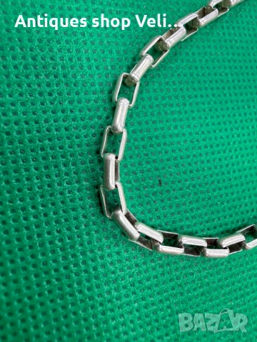 Сребърен ланец №7741, снимка 2 - Колиета, медальони, синджири - 52812151