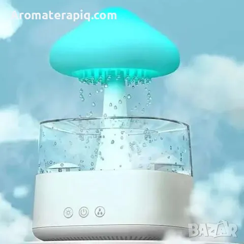 Уникален дифузер с ефект на дъждовни капки и LED светлини, снимка 2 - Други стоки за дома - 49605737