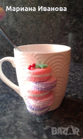 декорирани чаши и лъжички, снимка 5 - Ръчно изработени сувенири - 27371224