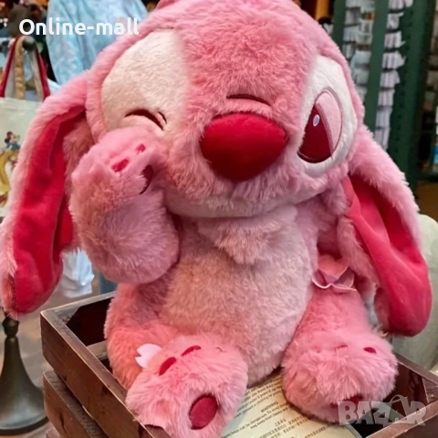 Голям Плюшен Розов Стич, 65см Голяма плюшена играчка Стич Розов, снимка 2 - Плюшени играчки - 51461539