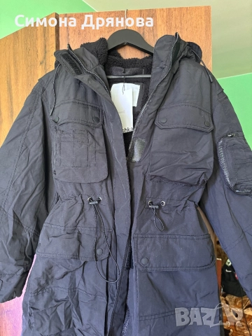 Дълга парка Бершка, размер XS мека от вътре , само пробвана ,цена 40 лева ., снимка 3 - Якета - 52239106