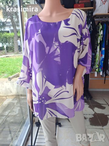 Нова блузка в лилаво , снимка 4 - Туники - 40820443