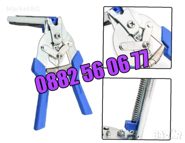 Клещи за връзване на колбаси, клещи за връзване на луканки + 600 скоби, снимка 6 - Друго търговско оборудване - 51786240