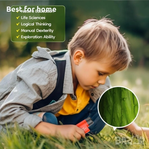 Джобен мини малък микроскоп, ръчен микроскоп с LED осветление и увеличение 60x-120x, снимка 7 - Друга електроника - 53573031