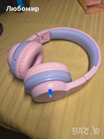 iClever Детски Bluetooth слушалки, Цветни LED светлини, Детски слушалки с ограничение , снимка 4 - Bluetooth слушалки - 50667337