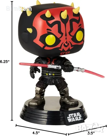 Фигура Funko POP! Star Wars / Междузвездни войни - Darth Maul #450 , снимка 3 - Фигурки - 48024491