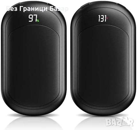 Нови Електрически грейки за ръце 2 броя бързо загряване, 6400mAh батерия, снимка 1