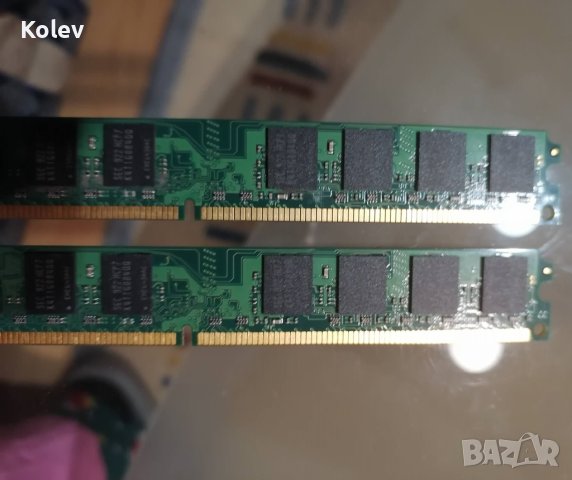 2 броя памет DDR2 2GB PC2-6400 Kingston KVR800D2N6/2G, снимка 7 - RAM памет - 43666173