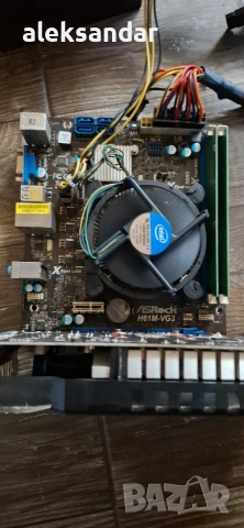 дъно 1155.micro.ATX със проц.и рам 