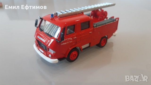 Модели на пожарни автомобили Citroen 350 и Druville мащаб 1:50 и 1:57, снимка 3 - Колекции - 33532362