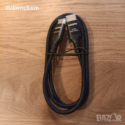 HDMI 2.1 кабел 48Gbps – 1 м, 8K/4K 240Hz, Ultra High Speed, снимка 9 - Кабели и адаптери - 53172391