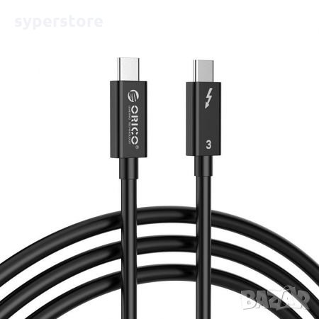 Кабел USB Type C Мъжко - Мъжко Thunderbolt 3 0.70m 5A Orico TBL07 Cable USB Type C M/M, снимка 1 - USB кабели - 35580418