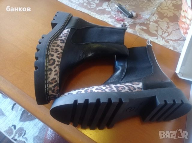 Боти челси Тамарис размер 40, снимка 4 - Дамски боти - 52253107