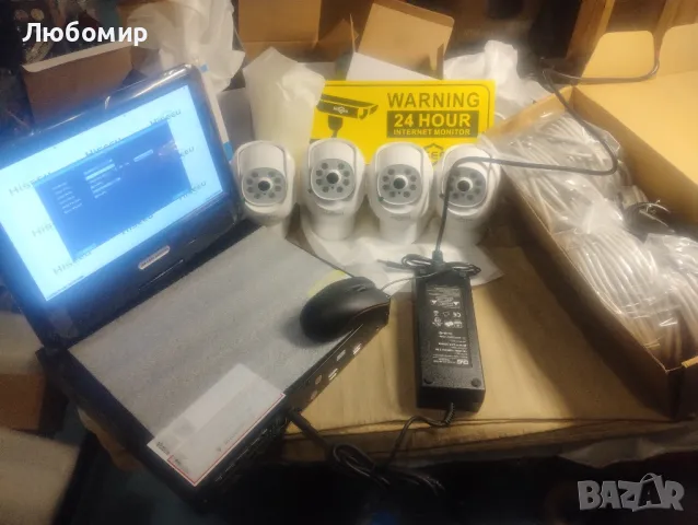 5Mp+Ptz】 5MP Poe система за охранителна камера за видеонаблюдение,10'' LCD монитор с 8CH NVR,4X5M, снимка 3 - Комплекти за видеонаблюдение - 48418419